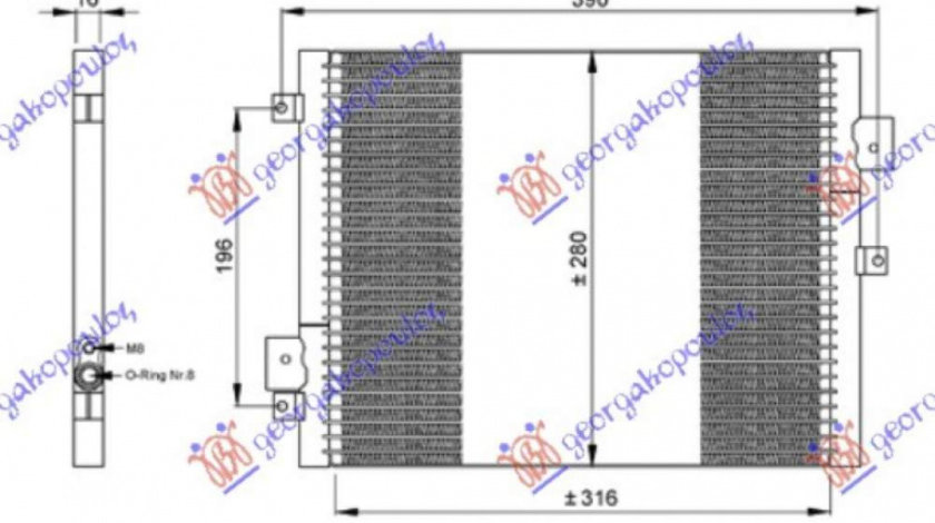 Radiator Ac/ 2 7-2 9-S 3 2-S 3 4-3 6-3 8-4 0 Benzina (36 5x27 6x1 6) - Porsche Cayman (987c) 2005 , 99657311103