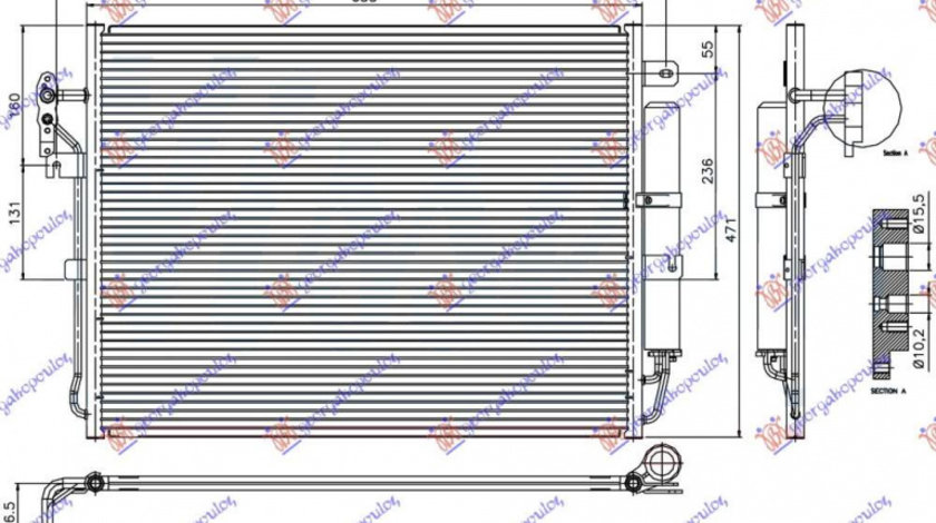 Radiator Ac/ 2 7 Td Diesel (473x636x16) - Land Rover Discovery 2014 , Jrb500040