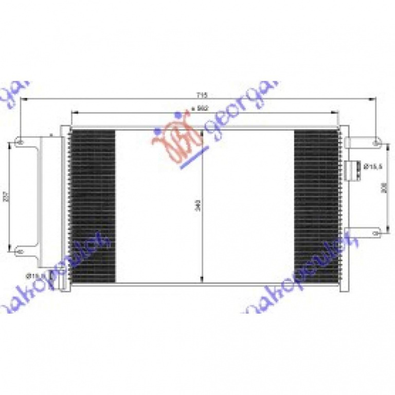 Radiator Ac/ 3 0 T D (57x33 8x16) 03- - Iveco Daily 2007 , 504084147