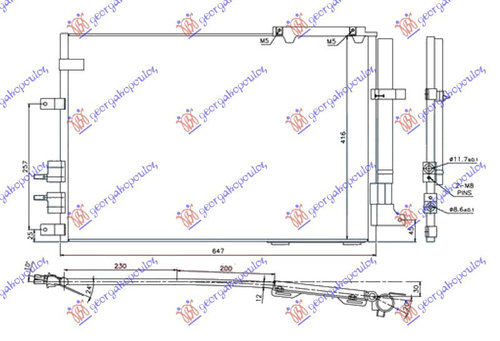 Radiator Ac/ 3 2 Jts Benzina 2 4 Jtdm Diesel (615x416x12) - Alfa Romeo 159 2005 , 60698005