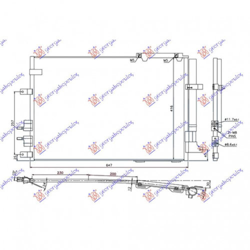Radiator Ac/ 3 2 Jts Benzina 2 4 Jtdm Diesel (615x416x12) - Alfa Romeo Brera 2006 , 60698005