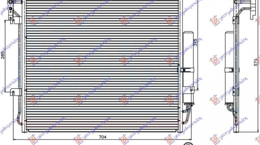 Radiator Ac/ 4 0 V6/4 4 V8 Benzina (635x571x16) - Land Rover Discovery 2014 , Jrb500030