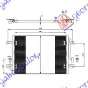 Radiator Ac/ (44x35x16) 03- - Fiat Palio 1999 , 46826681
