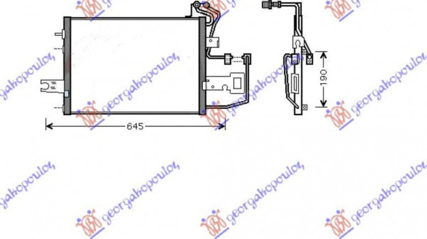 Radiator Ac/ (47 1x32 5x2 0) - Skoda Felicia Pick-Up 1994 , 6u0820399a