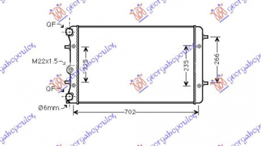 Radiator Ac/ (49 5x31) - Toyota Yaris Verso 1999 , 88460-54020