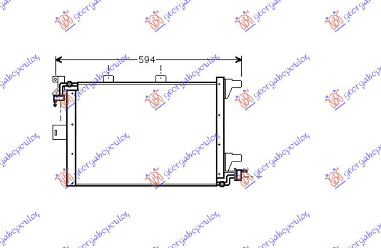 Radiator Ac/ (50x29 8x3 2) - Peugeot 106 1992 , 6455p2