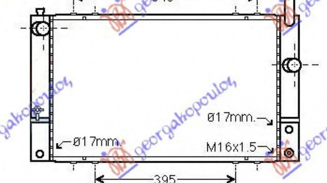 Radiator Ac/ (59x28 5) L/? English Ty - Toyota Corolla (E 11) 2000 , 88460-02080