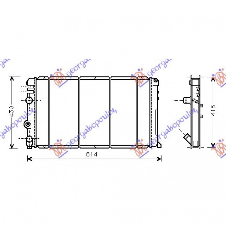 Radiator Ac/ (62 5x41 5) 1 9cdti - Opel Signum 2006 , 1850095
