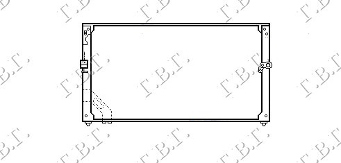 Radiator Ac/ (64 7x28 8) - Toyota Corolla (E 9) Sdn 1988 , 8846012092