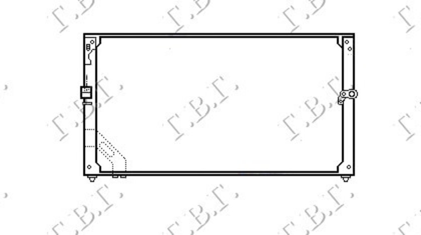 Radiator Ac/ (64 7x28 8) - Toyota Corolla (E 9) Sdn 1988 , 8846012092