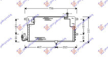 Radiator Ac/ (71x33) - Vw Passat 1989 , 357820413