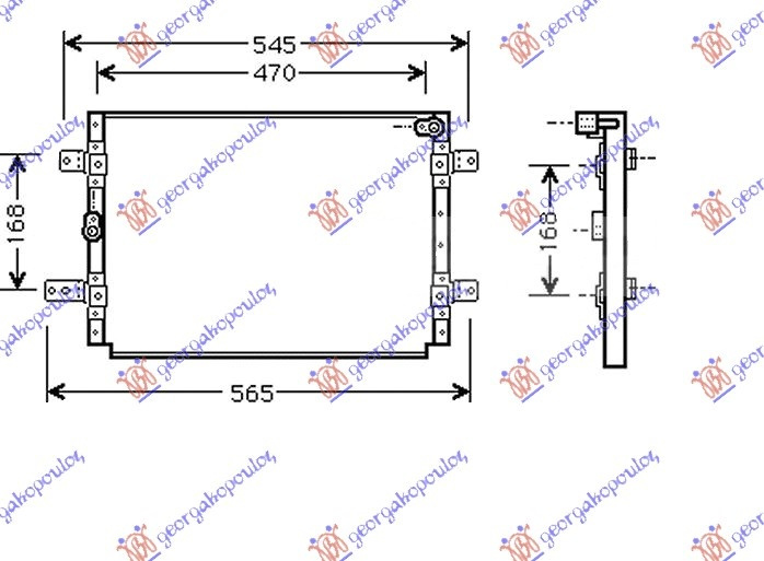 Radiator Ac/ 94- Mod (49x35 7x2 6) - Suzuki Vitara 2 Usi 1989 , 9531067a50