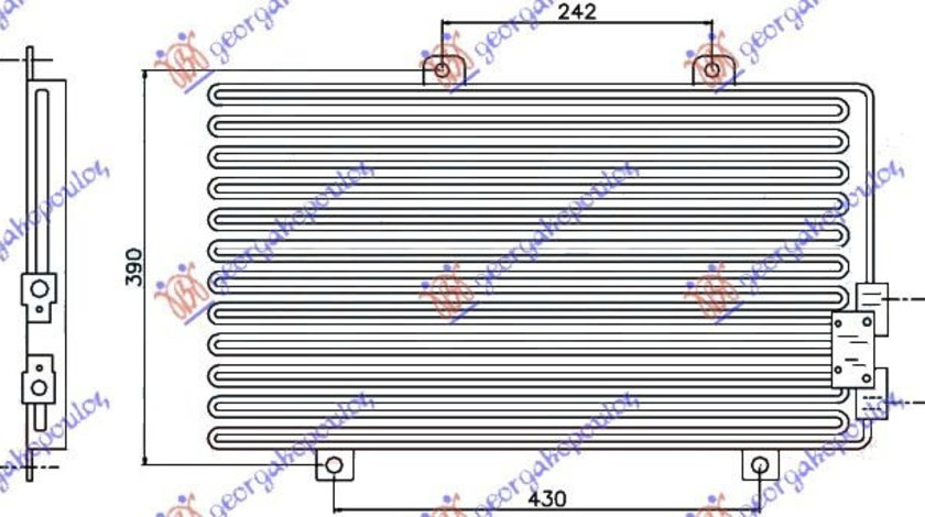 Radiator Ac/ 95- Ts(54 5x34 5) - Alfa Romeo 145 1994 , 60610662