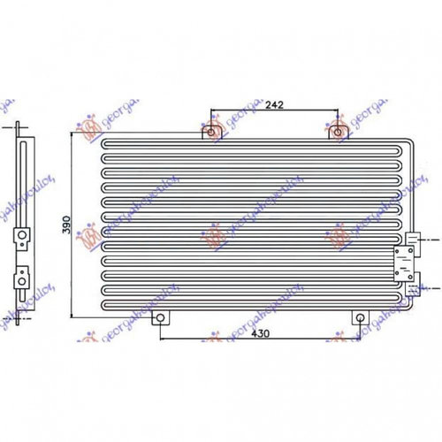 Radiator Ac/ 95- Ts(54 5x34 5) - Alfa Romeo 146 1999 , 60610662