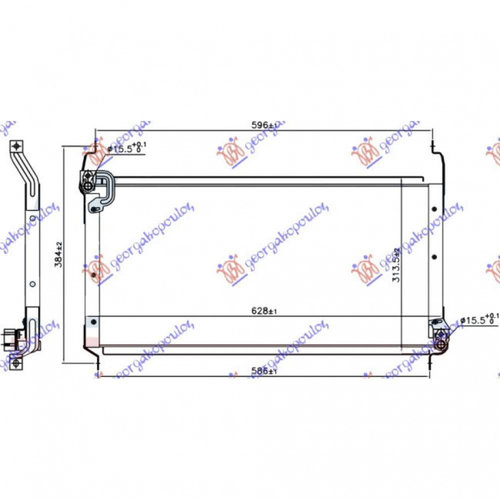 Radiator Ac/ Benzina 1 4-1 8-2 0 - Diesel 1 9jtd (58x31^2 2) 95-96 - Fiat Multipla 1998 , 7774281