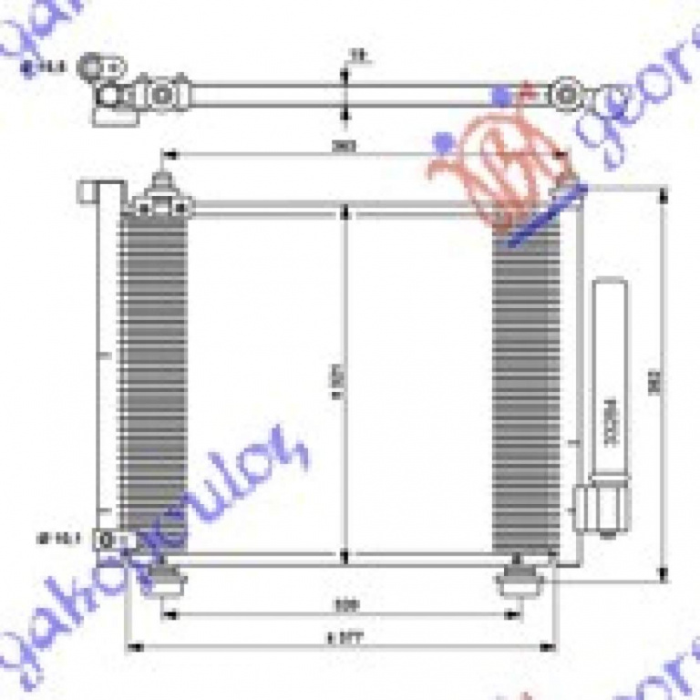 Radiator Ac/ Benzina (35x35 5x2 0) - Suzuki Wagon R 1999 , 4700165
