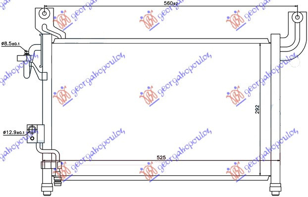 Radiator Ac/ Benzina-Diesel (475x300x16) - Mazda P/U 2/4usi 1995 , 3636303
