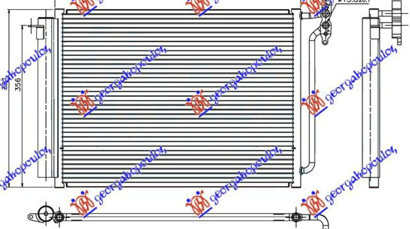 Radiator Ac/ Benzina-Diesel (490x390x12) - Bmw X5 (E53) 2000 , 64536914216