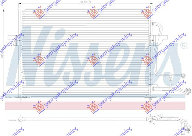 Radiator Ac/ Benzina-Diesel (50 5x41 5) - Ford Mondeo 1993 , 93bw19710ag