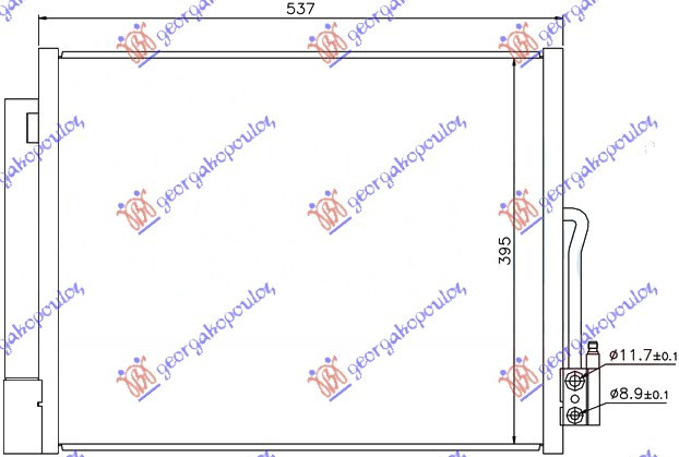 Radiator Ac/ Benzina-Diesel (50x41) - Opel Meriva 2010 , 13331005