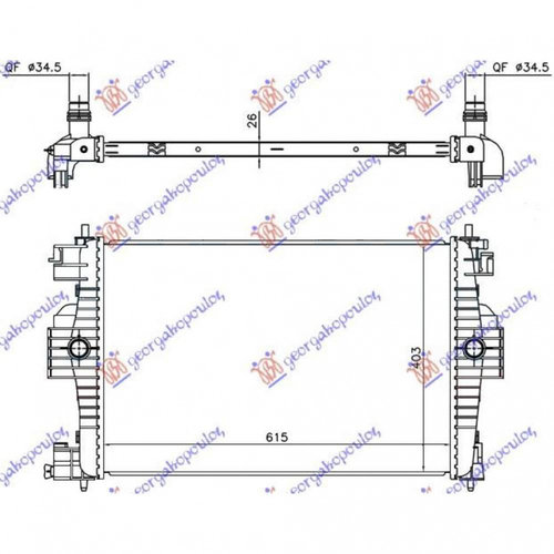 Radiator Ac/ Benzina-Diesel (510x340x16) - Peugeot Boxer 1994 , 1312857080
