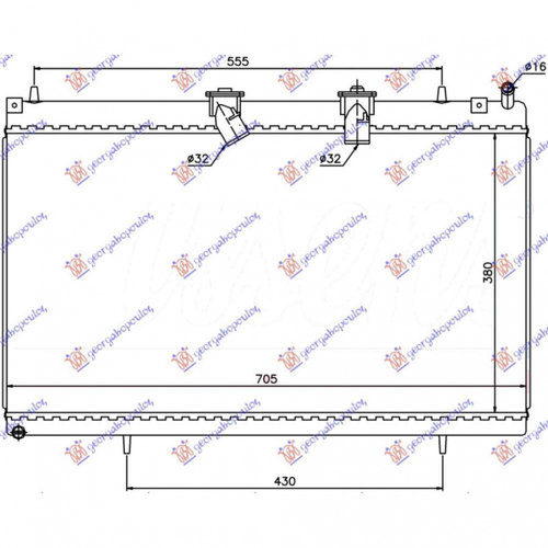 Radiator Ac/ Benzina-Diesel (535x360x12) - Peugeot Partner 2015 , 6455gh