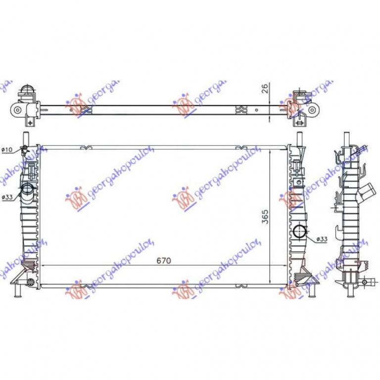 Radiator Ac/ Benzina Diesel (540x352) - Ford Ranger 2009 , 1356049