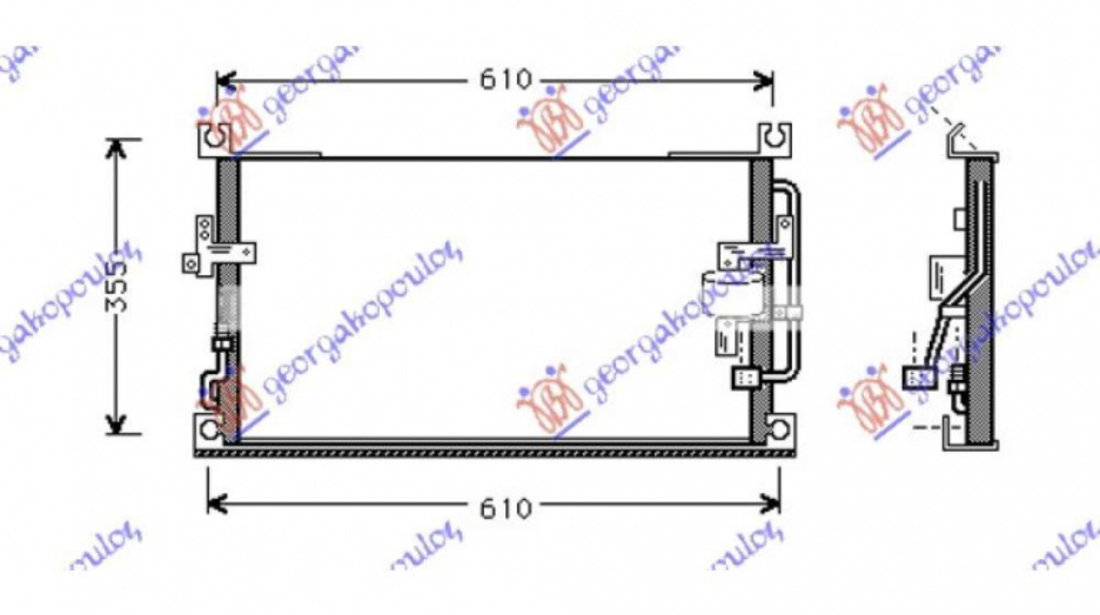 Radiator Ac/ Benzina-Diesel (550x330) - Mitsubishi P/U L2002002 2003 , Mr146328