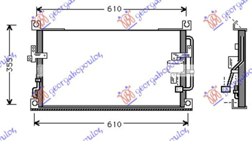 Radiator Ac/ Benzina-Diesel (550x330) - Mitsubishi P/U L200 19997 1998 , Mr146328