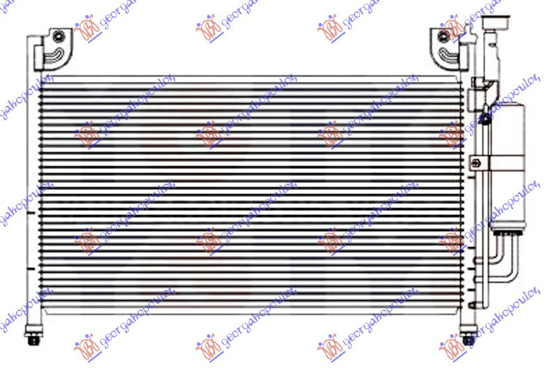 Radiator Ac/ Benzina-Diesel (575x335x16) - Mazda 2 2007 , Dfy1-61-48z