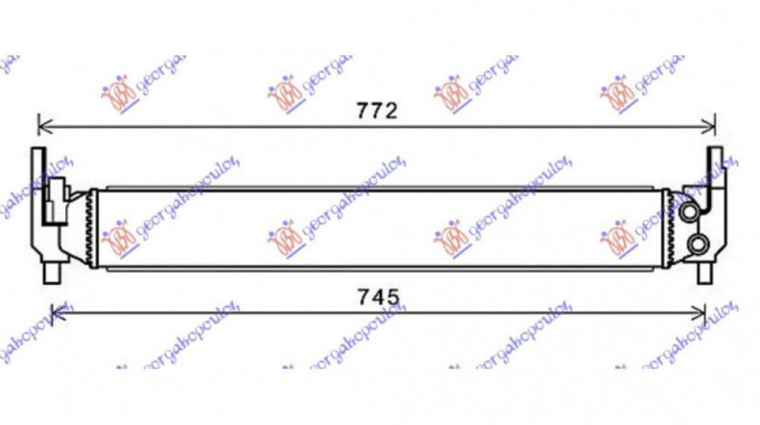 Radiator Ac/ Benzina - Diesel (580x350x16) () - Seat Ibiza 2012 , 6c0816411b