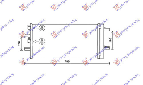 Radiator Ac/ Benzina-Diesel (610x290x12) - Mini Cooper/One (F55/F56) 2014 , 64509271204