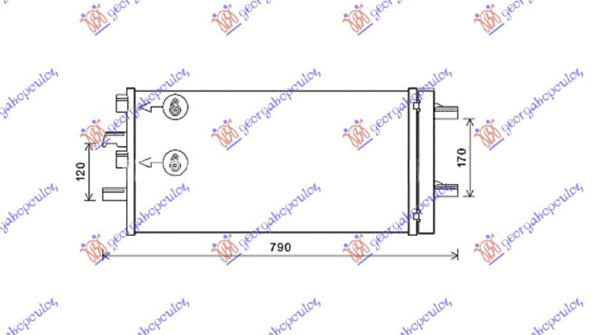 Radiator Ac/ Benzina-Diesel (610x290x12) - Mini Cooper/One (F55/F56) 2014 , 64509271204