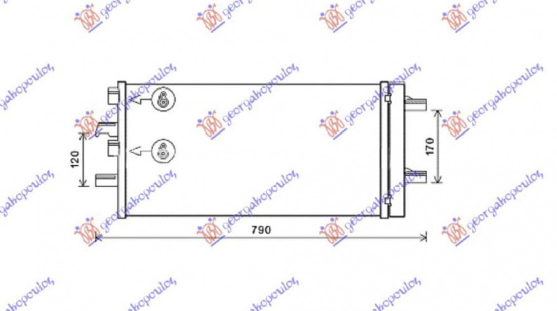 Radiator Ac/ Benzina-Diesel (610x290x12) - Mini Clubman (F54) 2015 , 64509271204