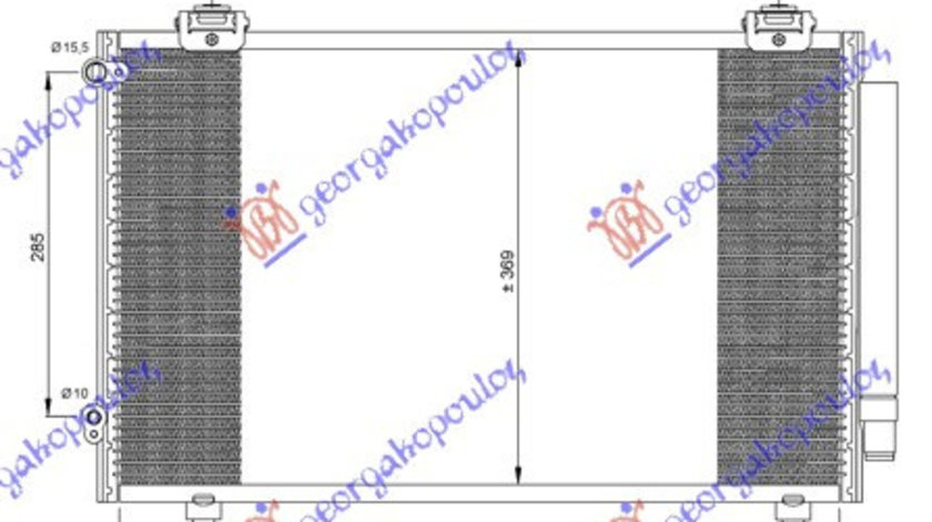 Radiator Ac/ Benzina Diesel (610x370x16) - Toyota Corolla (E 12) Sdn 2002 , 88450-02150