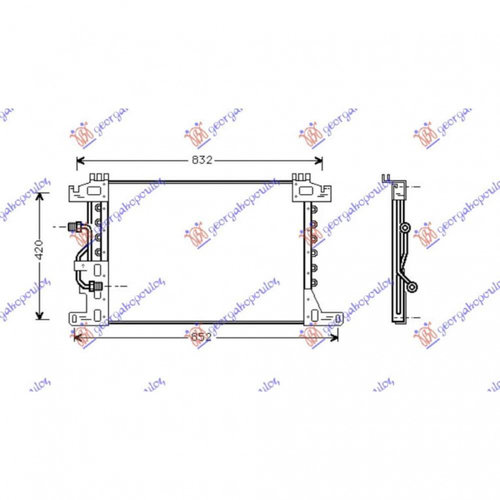 Radiator Ac/ Benzina-Diesel (640x385x12) - Mercedes Sprinter Vs30 (W907) 2018 , 4478350070