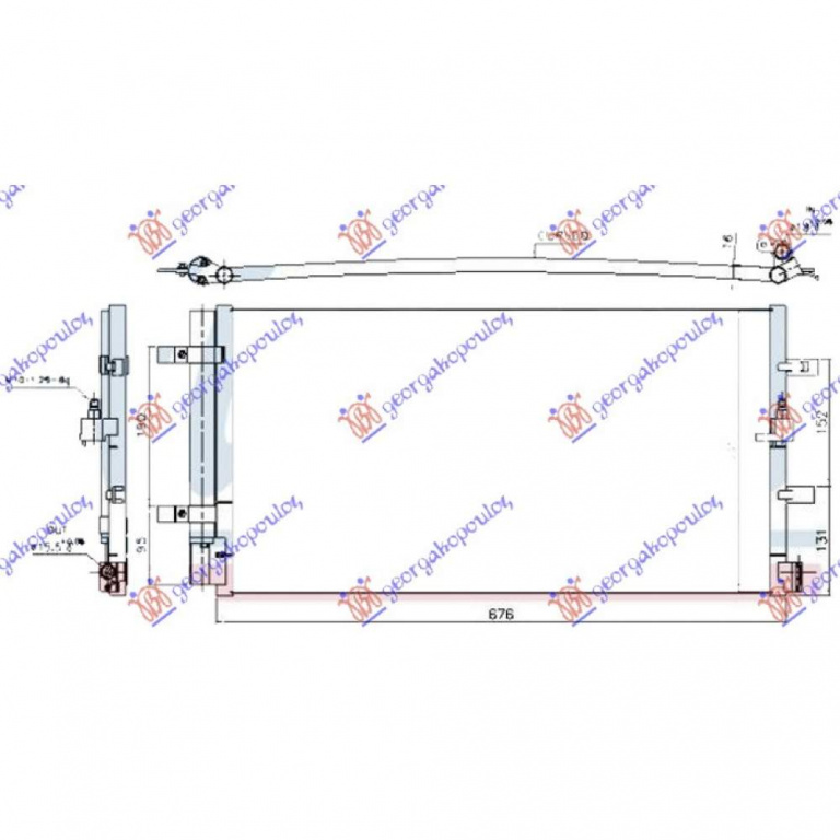 Radiator Ac/ Benzina-Diesel (650x325x16) - Audi A5 2011 , 8t0260403d