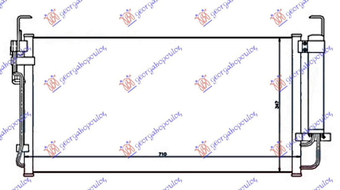 Radiator Ac/ Benzina - Diesel (660x355x16) - Hyundai Trajet 2004 , 976063a100