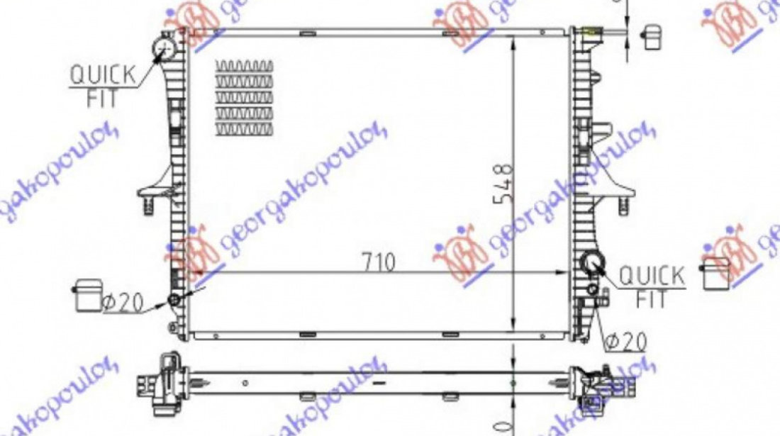 Radiator Ac/ Benzina - Diesel (690x390x16) - Audi Q7 2009