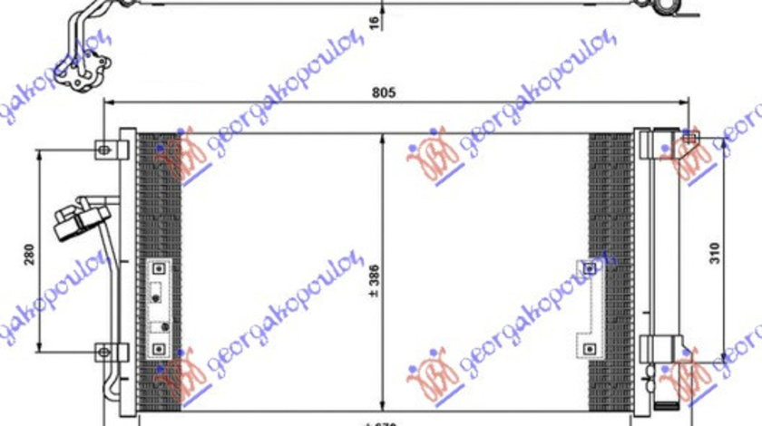 Radiator Ac/ Benzina - Diesel (690x390x16) - Vw Touareg 2003