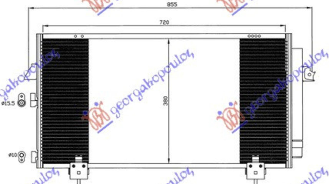 Radiator Ac/ Benzina-Diesel (730x400x16) - Toyota Rav 4 (Xa20) 2000 , 8846042070