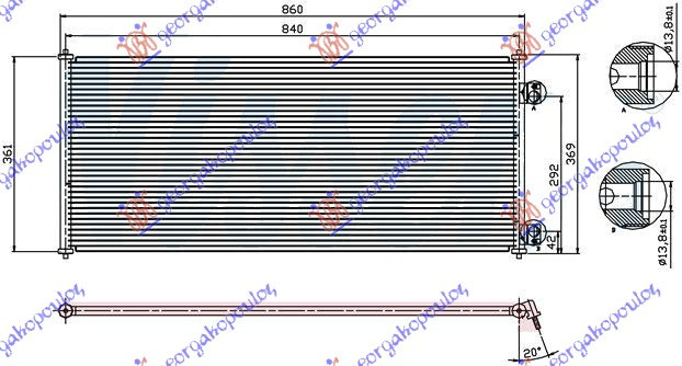 Radiator Ac/ Benzina-Diesel (80 5x36) - Ford Transit2000 2001