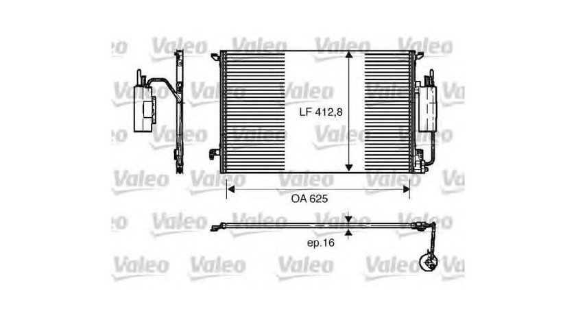 Radiator ac Cadillac BLS (2006->) #2 12804660