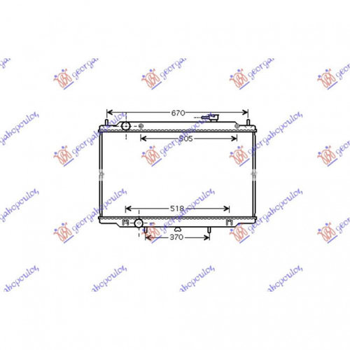 Radiator Ac/ Diesel 03- (69 2x38x1 6) - Nissan Interstar 2002 , 4401424