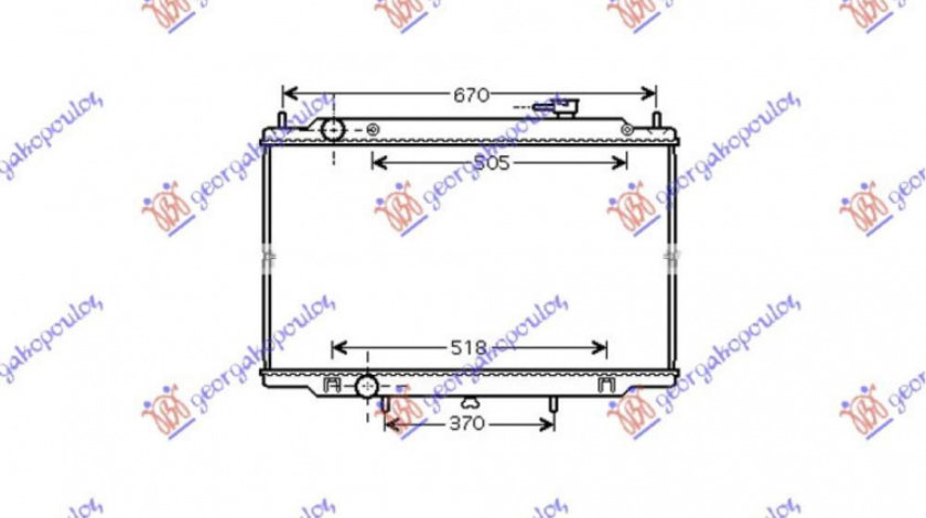 Radiator Ac/ Diesel 03- (69 2x38x1 6) - Nissan Interstar 2002 , 4401424