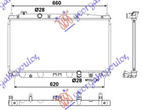 Radiator Ac/ Diesel (35x65x16) Manual - Honda Jazz 2008 , 19010-Rb0-004