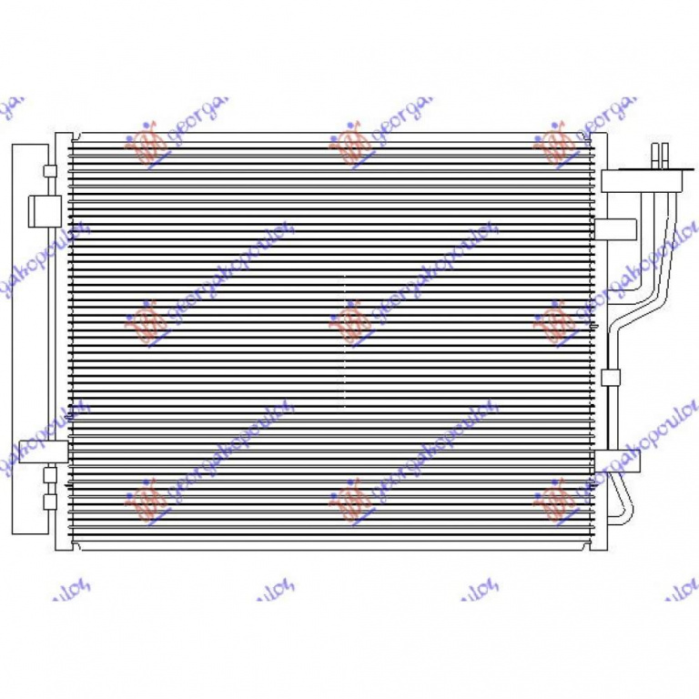 Radiator Ac/ Diesel (470x390x16) - Kia Ceed 3 Usi 2007 , 97606-2h600