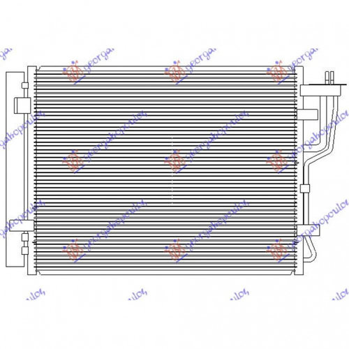 Radiator Ac/ Diesel (470x390x16) - Kia Ceed 3 Usi 2007 , 97606-2h600
