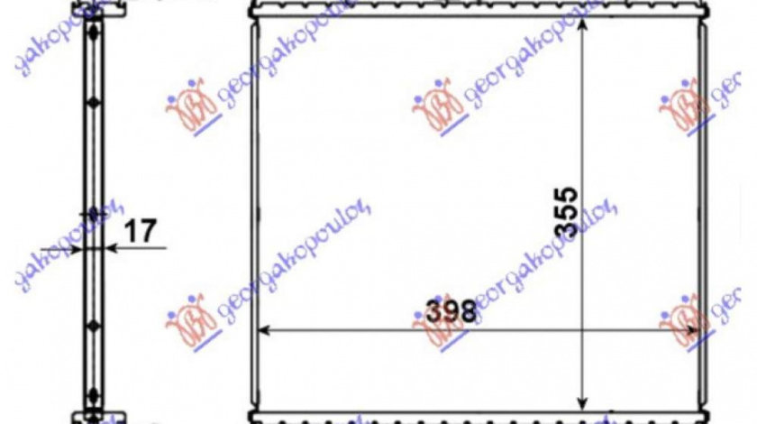 Radiator Ac/ Diesel (470x390x16) - Kia Ceed 5 Usi 2007 , 97606-2h600