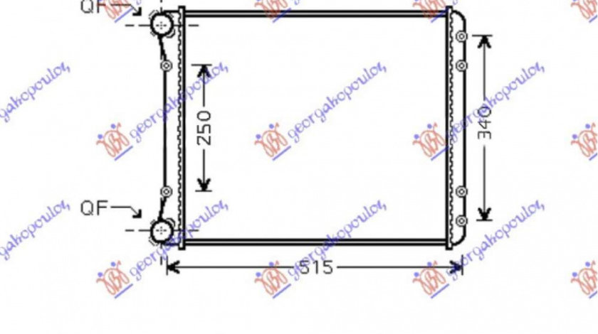 Radiator Ac/ -Diesel (47x41x16) - Audi A2 2000 , 8z0260403b